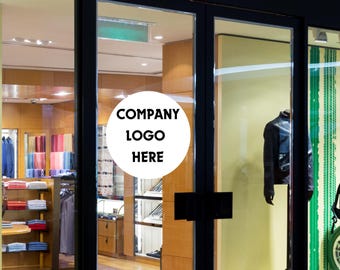 Custom Business Logo Window Decal: Personalized Company Name