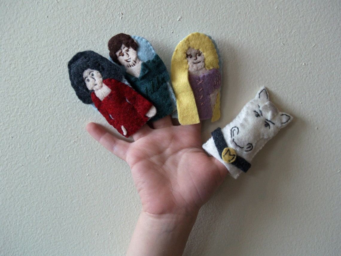 Rapunzel Finger Puppet Set Etsy