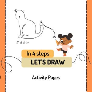 Drawing Guide for Preschoolers | Simple 4-Step Drawing Pages | Fun and Easy Art Activities for Kids