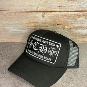 Chrome Hearts Ch Trucker Hat - Etsy