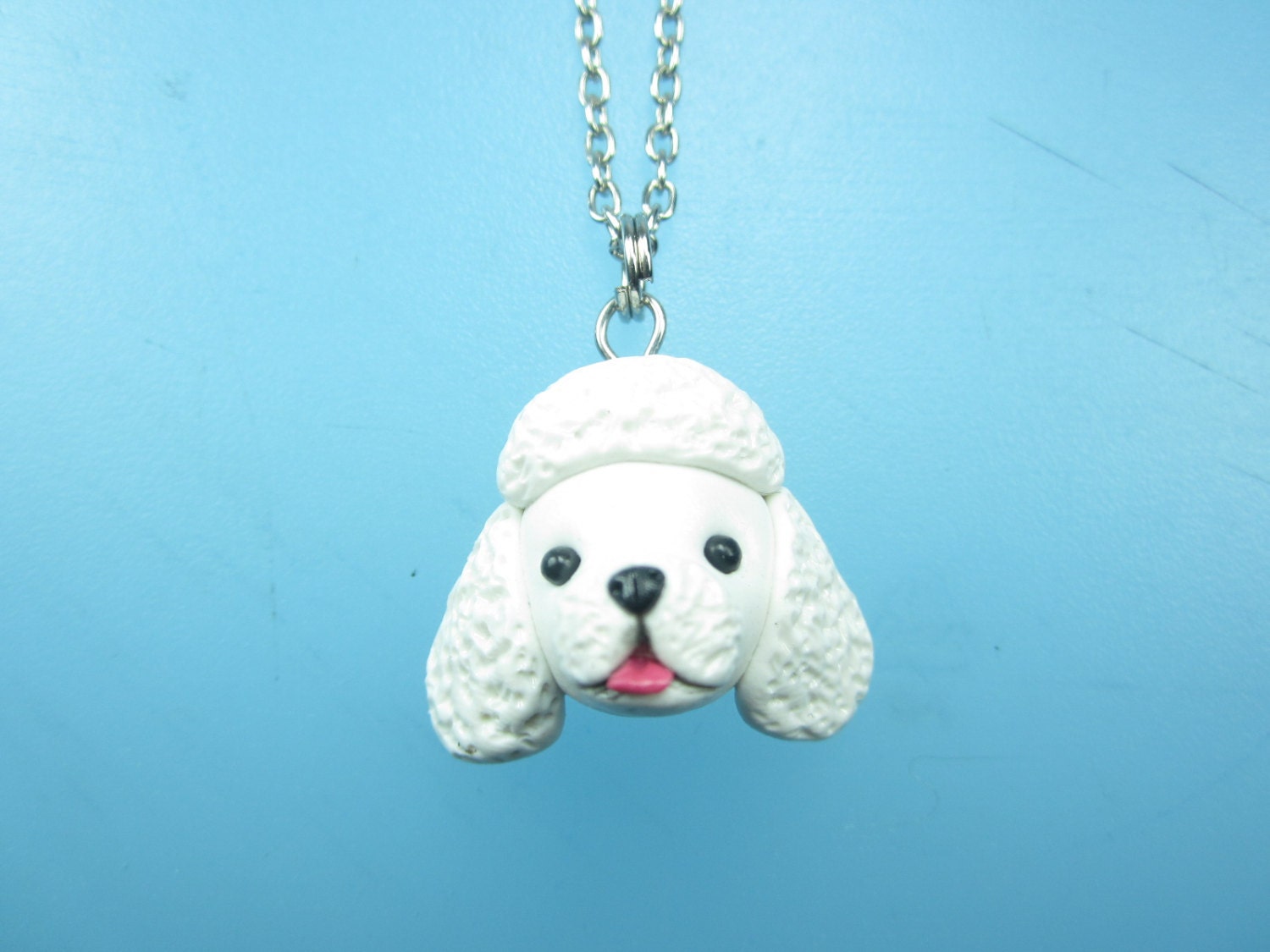 Poodle Necklace pendant dog jewelry miniature animal dog Etsy