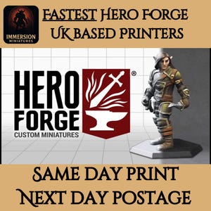 Hero Forge Miniature 3D Print Service - Custom STL File for Dungeons and Dragons | Pathfinder | DND personalized figure Eldritch Foundry