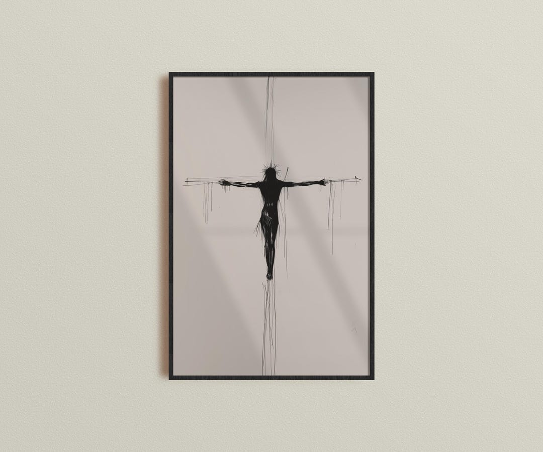 The Crucifixion | Jesus on the Cross | Christian Print | Digital ...
