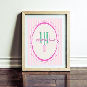 Pickle Ball club digital print poster