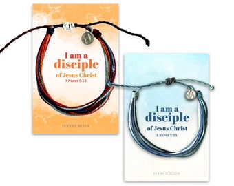 2024 LDS Youth Theme I am a Disciple of Jesus Christ Friendship Bracelet for Young Women for Girls Camp, YW Birthday or Christmas Gifts