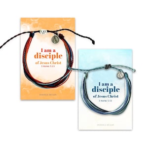 2024 LDS Youth Theme I am a Disciple of Jesus Christ Friendship Bracelet for Young Women for Girls Camp, YW Birthday or Christmas Gifts