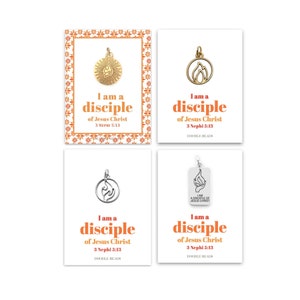 I am a Disciple of Jesus Christ, 2024 LDS Youth Theme Charms, Hand Flame Fire Logo Pendant Charm, FSY Come Follow Me Charm, YW Gifts Jewelry