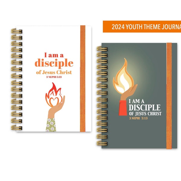 I am a disciple of Jesus Christ 2024 LDS Youth Theme Journal & Notebook, for Girls Camp, Trek, FSY, Seminary, Missionary Gift,