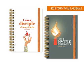 Ich bin ein Anhänger von Jesus Christus 2024 LDS Jugend Thema Journal & Notizbuch, für Girls Camp, Trek, FSY, Seminar, Missionar Geschenk,