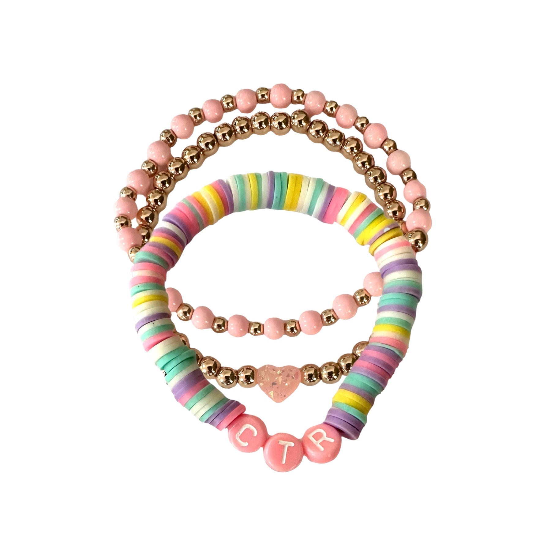 Set di 14 braccialetti dell'amicizia preppy regali per ragazze adolescenti 12 14 16 18 13 15 anni colorato perline fascino boho gioielli per donne San Valentino Natale regali di compleanno idee, One