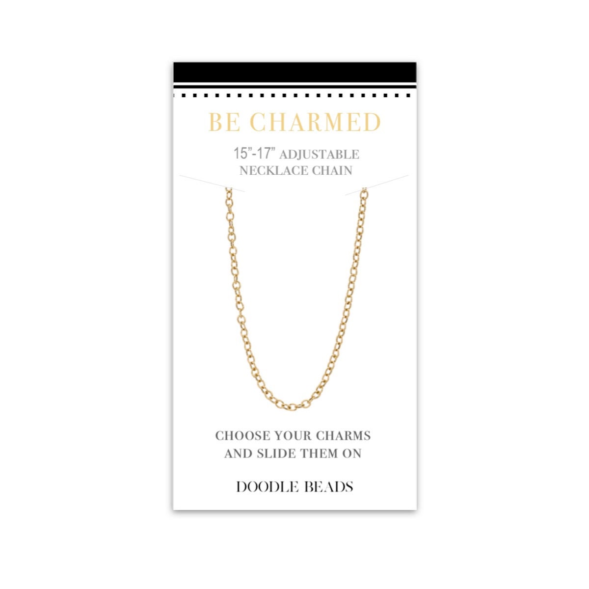 ブレスレット LESS IS MORE oval string necklace Dainty Oval Link Chain Necklace for Charms & Pendants