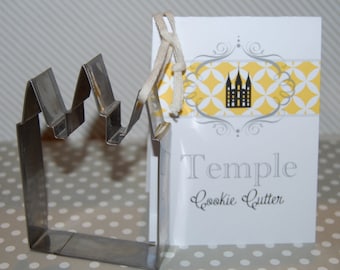 Temple Cookie Cutter - Temples Cookies - Wedding Favor - Bridal shower favor gift - YW in Excellence -  Salt Lake Temple cookie cutter