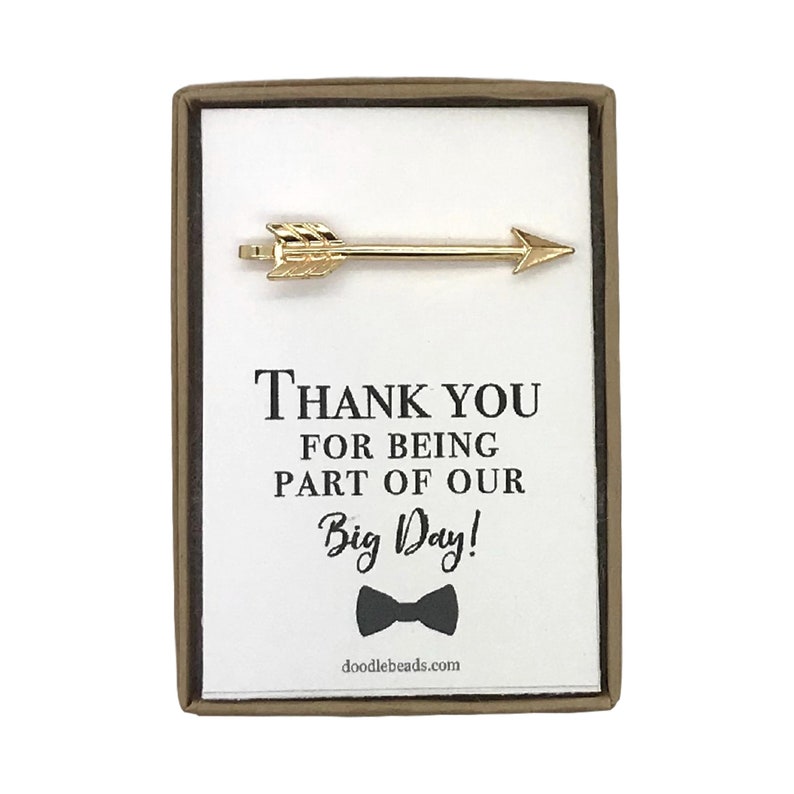 Wedding Party Thank You Gifts Best Man Groomsmen Arrow Tie Etsy