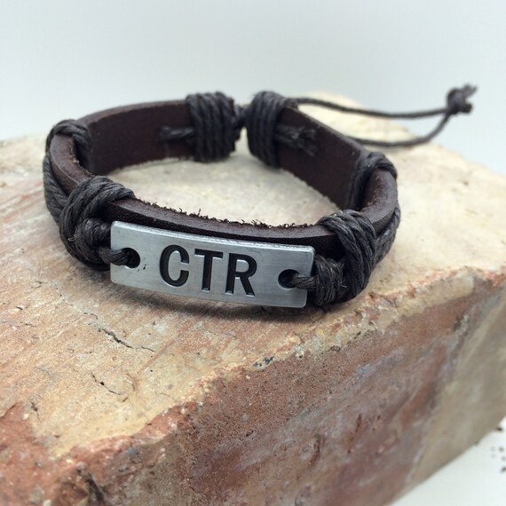 CTR Bracelet Choose the Right Bracelet Brushed Silver Metal Plate