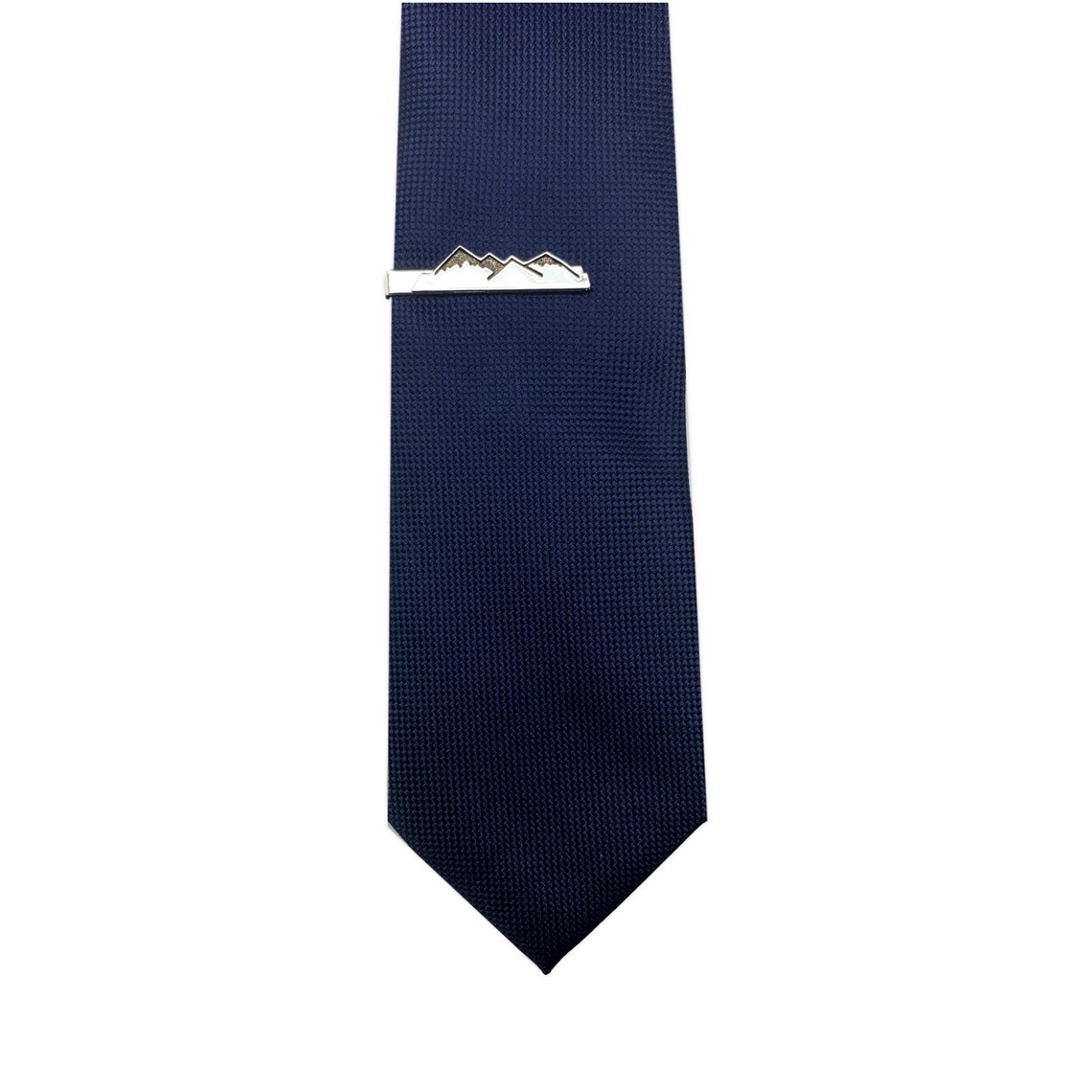 Groomsmen Gift Mountain Tie Clip Silver Mountain Tie Bar Etsy