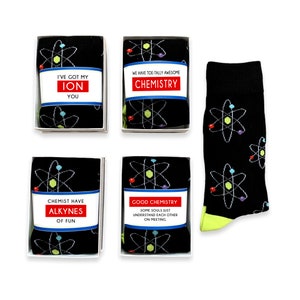 Haben Sie meine ION Sie, gute Chemie, lustige Physik Wissenschaft Nerd Geek Geschenke für Mann, Freund, lustige Neuheit Atom Socken, Geburtstag, Jahrestag