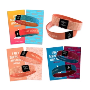 I am a Disciple of Jesus Christ 2024 LDS Youth Theme Bracelet, Reversible Woven Stretch Wristband, Gifts for YW, YM & Primary Age Children