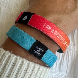 I am a Disciple of Jesus Christ 2024 LDS Youth Theme Bracelet, Reversible Woven Stretch Wristband, Gifts for YW, YM & Primary Age Children image 6