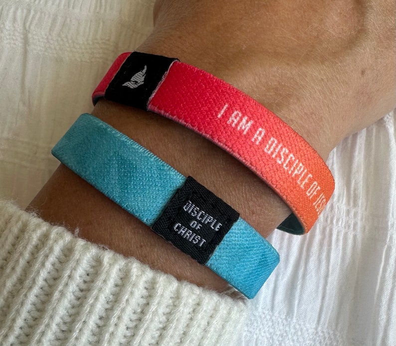 I am a Disciple of Jesus Christ 2024 LDS Youth Theme Bracelet, Reversible Woven Stretch Wristband, Gifts for YW, YM & Primary Age Children image 6