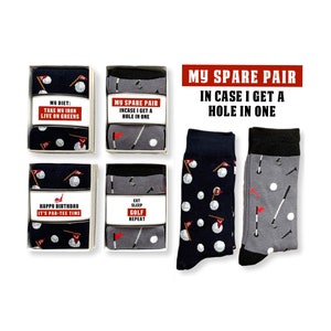 Meilleurs cadeaux de golf Accessoires amusants pour les amateurs de golf, Chaussettes de golf porte-bonheur pour homme, Joueur, Tournoi de golf porte-bonheur, Fête, Anniversaire, Retraite