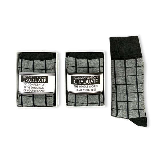 graduation dress socks Mens Novelty Graduation Crew Socks, Crazy Funny Saying Cotton Dress Socks  Gift