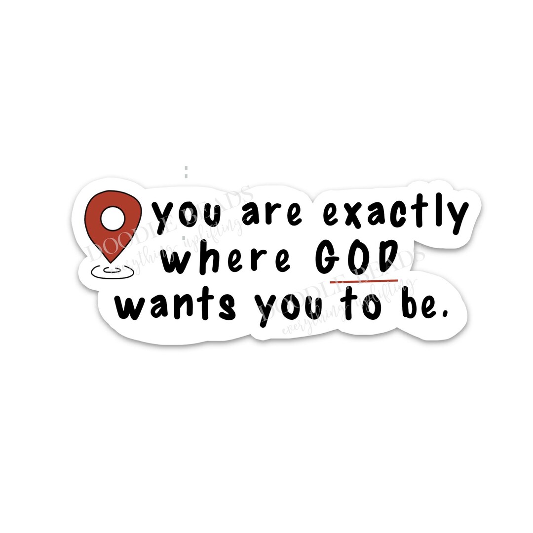 Christian Sticker Quote, Religious Stickers, Christian Faith Decals ...