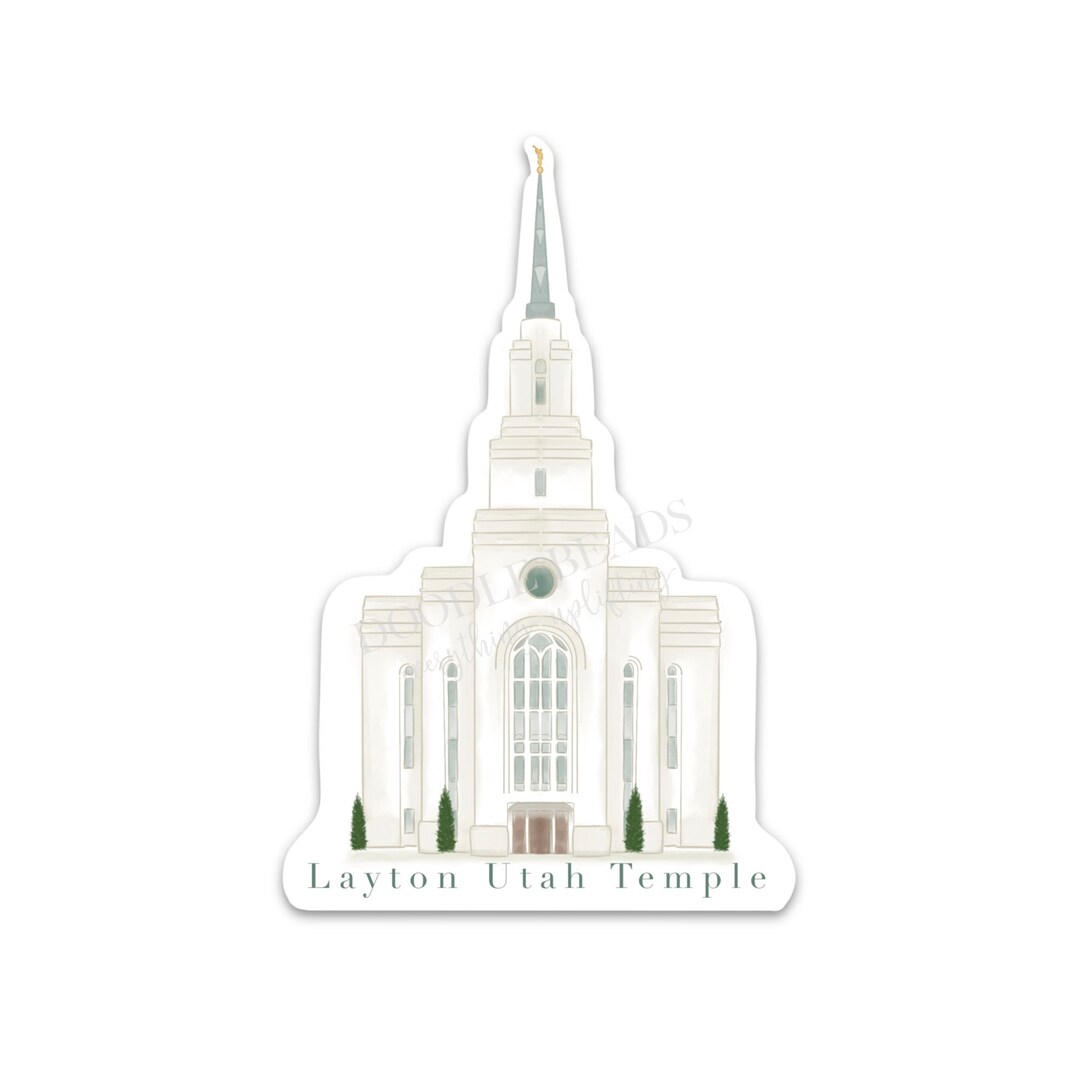 Layton Utah LDS Temple Sticker Decal Latter Day Temples Etsy