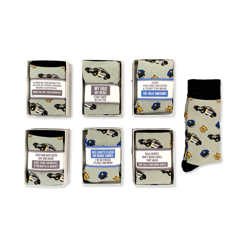 Police Officer Gifts Funny Police Socks Law enforcement Etsy