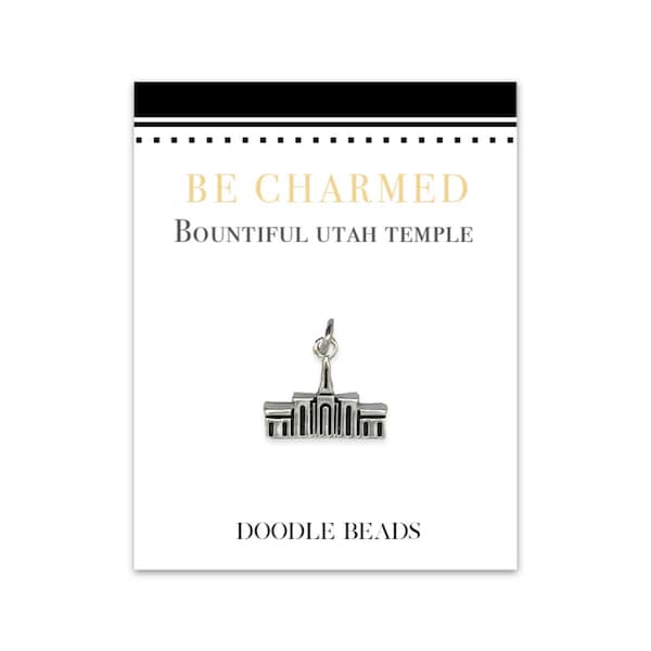 Bountiful Temple, LDS Temples, Bountiful Utah Temple charm, Mormon Temple, LDS Wedding, temple bracelet, temple Necklace or temple keyring