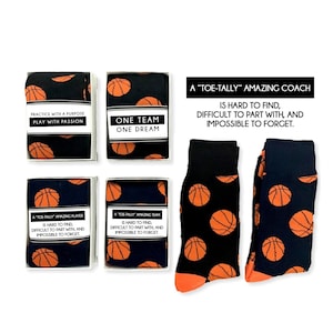 Basketball Coach Gifts, high school team, college basketball, coach thank you, basketball socks, player, team gift, school spirit fan wear