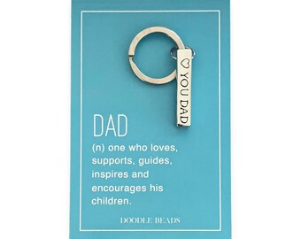 Cadeaux significatifs pour papa, cadeau sentimental pour papa de sa fille, de son fils, porte-clé papa, je t'aime, anniversaire de papa, cadeaux de fête des pères pour papa