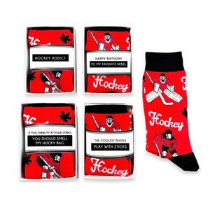 Hockey Socks for Him, for Men, Hockey Birthday Gift, Favorite Rebel, for Boyfriend, Husband, Hockey Player, Hockey Coach, Hockey Team Gifts