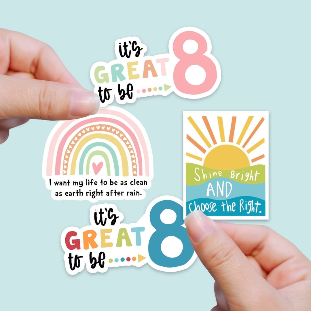 Primary Birthday Gifts LDS Baptism CTR Great to Be 8 LDS - Etsy