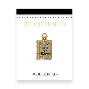 Book of Mormon charm, Church of Jesus Christ of Latter Day Saints Book of Mormon charm, silver or gold book charm, LDS charms, LDS Gifts,