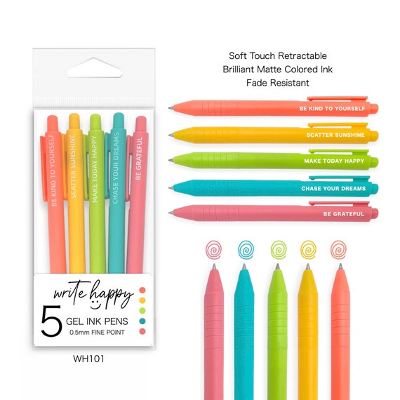 Mr. Pen- Retractable Gel Pens, 12 Pack, Fast Dry, Gel Pens Fine Point  0.7mm, Retractable Pens, Cute Pens, Gel Ink Pens, Aesthetic Pens for  Journaling