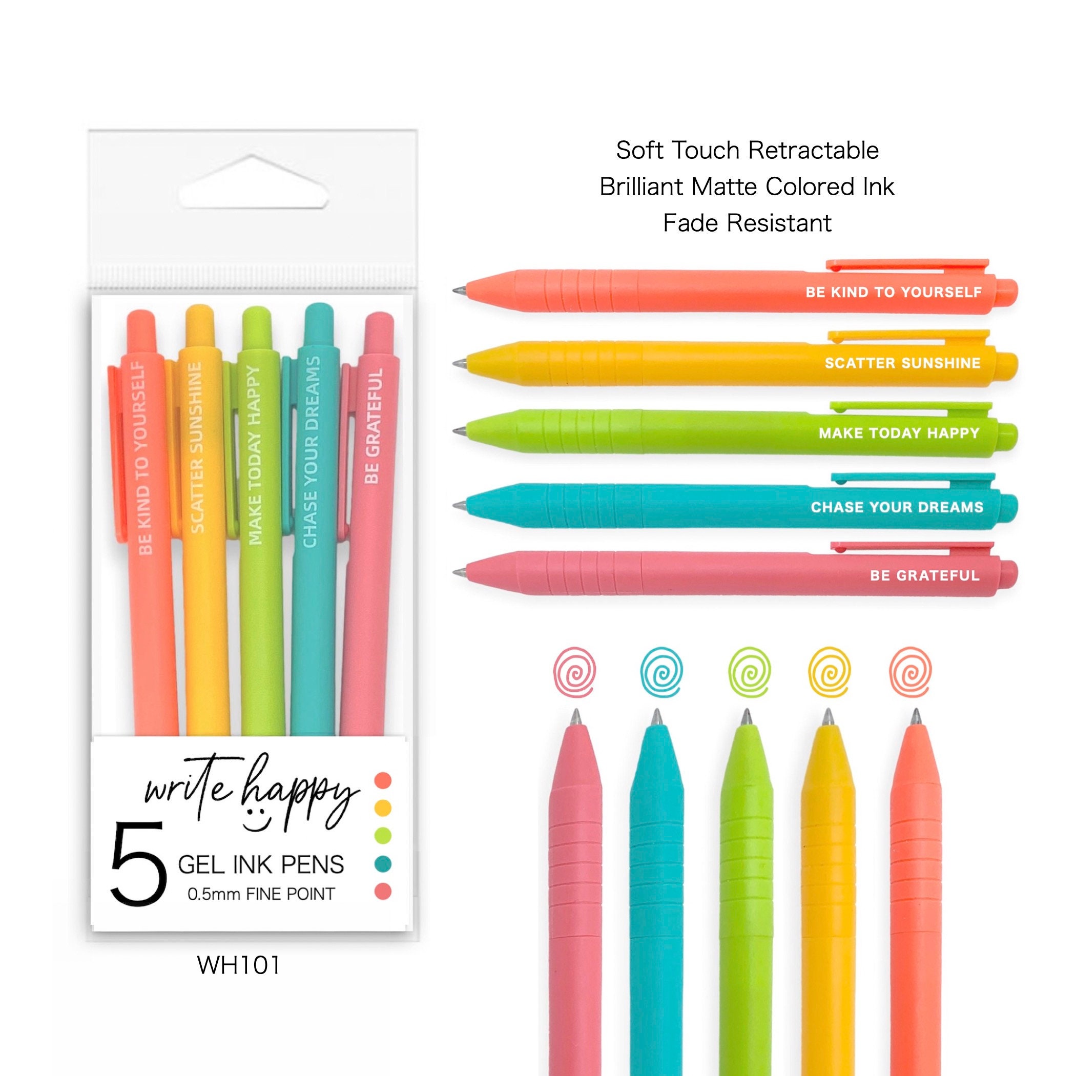 10 Penne Gel A Soggetto Infermiera - Simpatiche E Colorate Per Ufficio E Regali