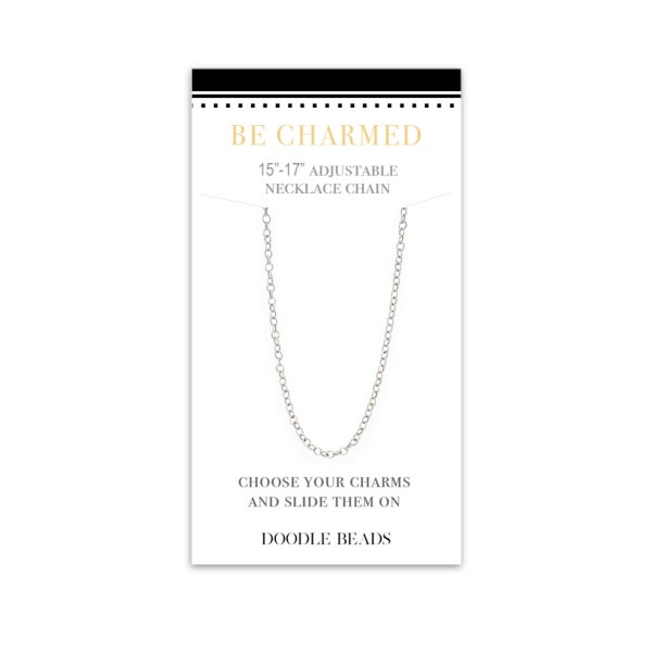 Dainty Silver or Gold Necklace Chain Adjustable Extension, 14", 16", 18" lengths, Thin Chain Necklace Oval Links, SMALL 1.5mm - 2mm links