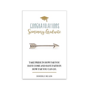 Afstudeercadeau seminar voor hem, zilveren of gouden dasspeld pijl, cadeau voor afgestudeerde, gekaard - gefeliciteerd met inspirerend citaatbericht.