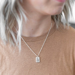 Be Still Psalms 46:10 hanger ketting, christelijk geloof cadeau voor vrouwen, religieuze bijbelvers sieraden, wees stil en weet dat ik God ben afbeelding 7