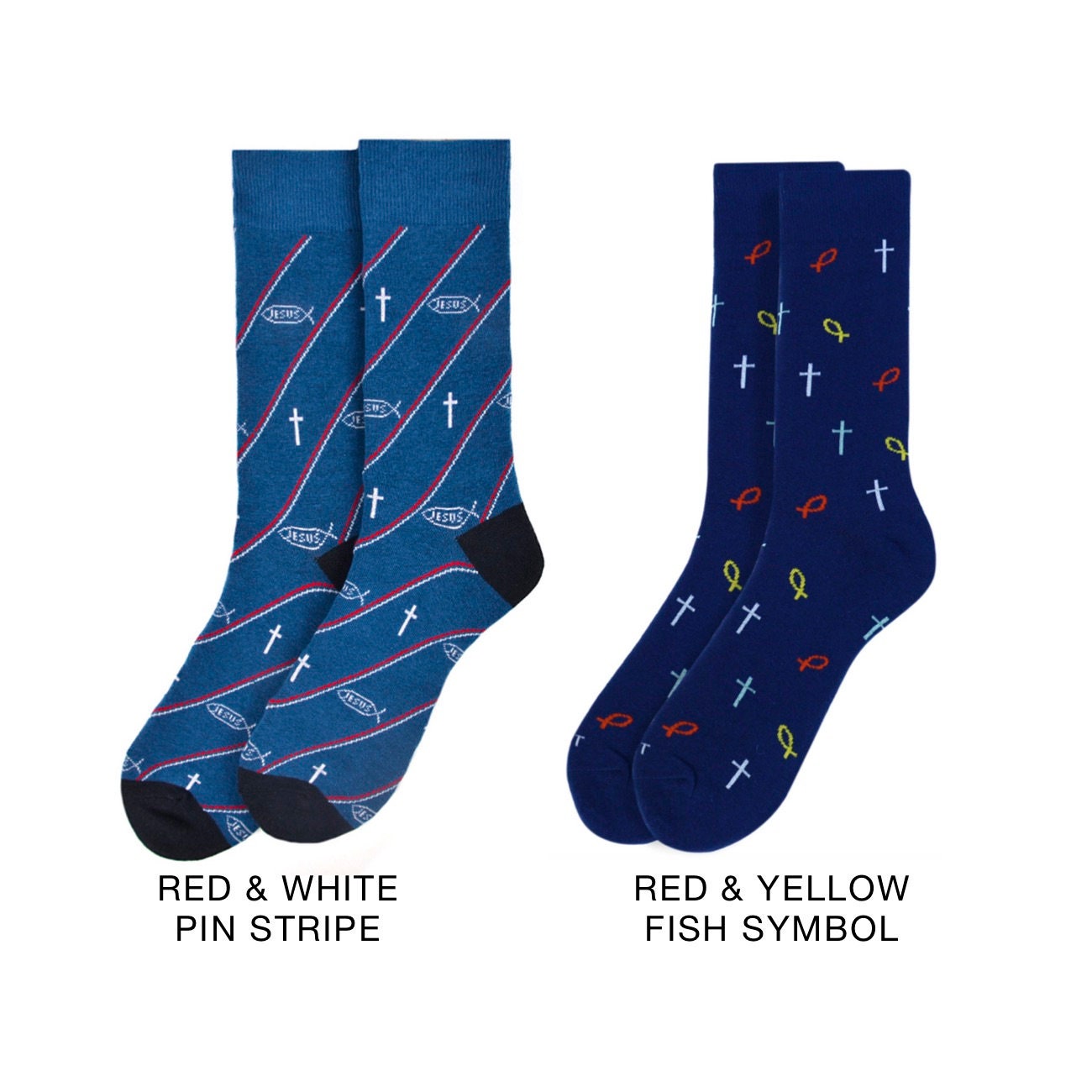 Pastor Gift, Pastor Appreciation, Christian Socks & Wrap, Jesus Fish ...