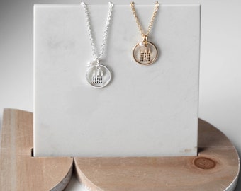 Dainty Silver or Gold LDS Temple Necklace, Salt Lake Temple Pendant, Temple Jewelry, Utah Temples, Mormon, LDS gifts for Her, Temple Wedding