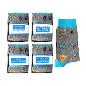 Physical Therapist Gifts, Physical Therapy Novelty Socks, Graduation Gift, World&#39;s Best, Future Physical Therapist, You&#39;re Going Tibia Giat