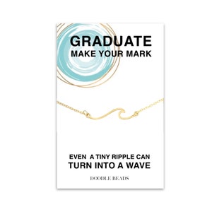 Fun Trendy Graduation Necklace Jewelry Gift for Girl, Women, Graduation Quote, High School Grad or College Graduate, Meaningful Motivational