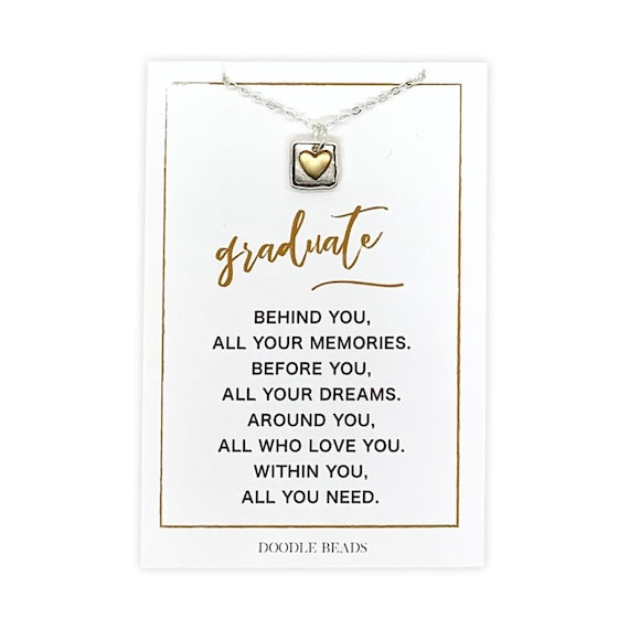 NOURISHLOV Regalo di laurea per lei, regalo di laurea universitaria, collana in argento Sterling con nodo CZ per figlia, regalo di laurea da mamma papà, gioielli di laurea, Argento sterling