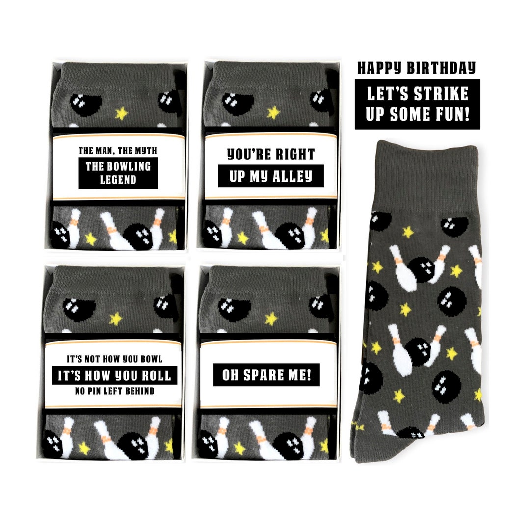 Funny Bowling Socks, Gifts for Bowlers, Bowling Coach, Bowling Party