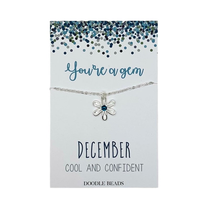 Little Girls Birthstone Necklace October Birthstone Jewelry Etsy