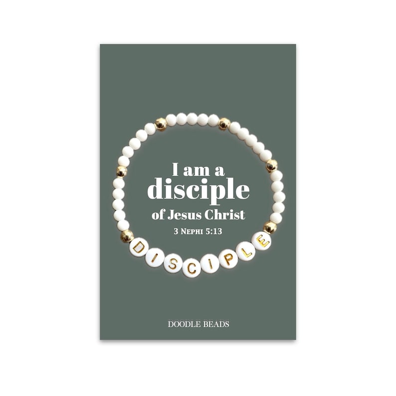 I Am a Disciple of Jesus Christ Bracelets, LDS 2024 Youth Theme Beaded ...