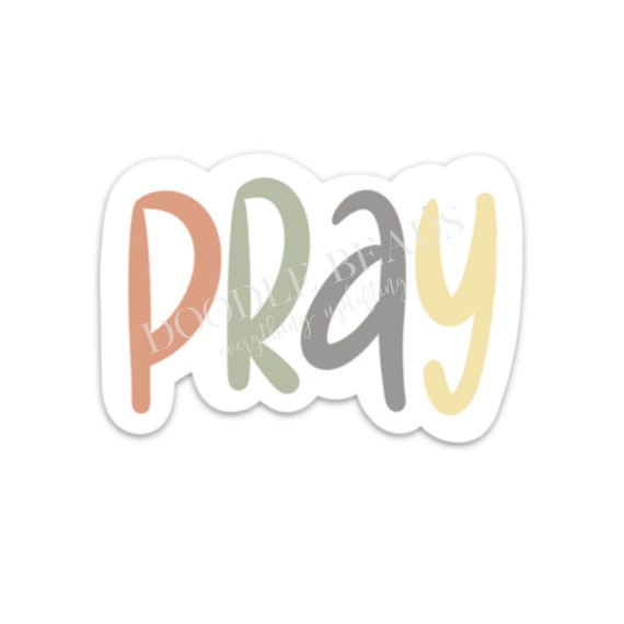 Pray Sticker Prayer Stickers Christian Stickers for Women 