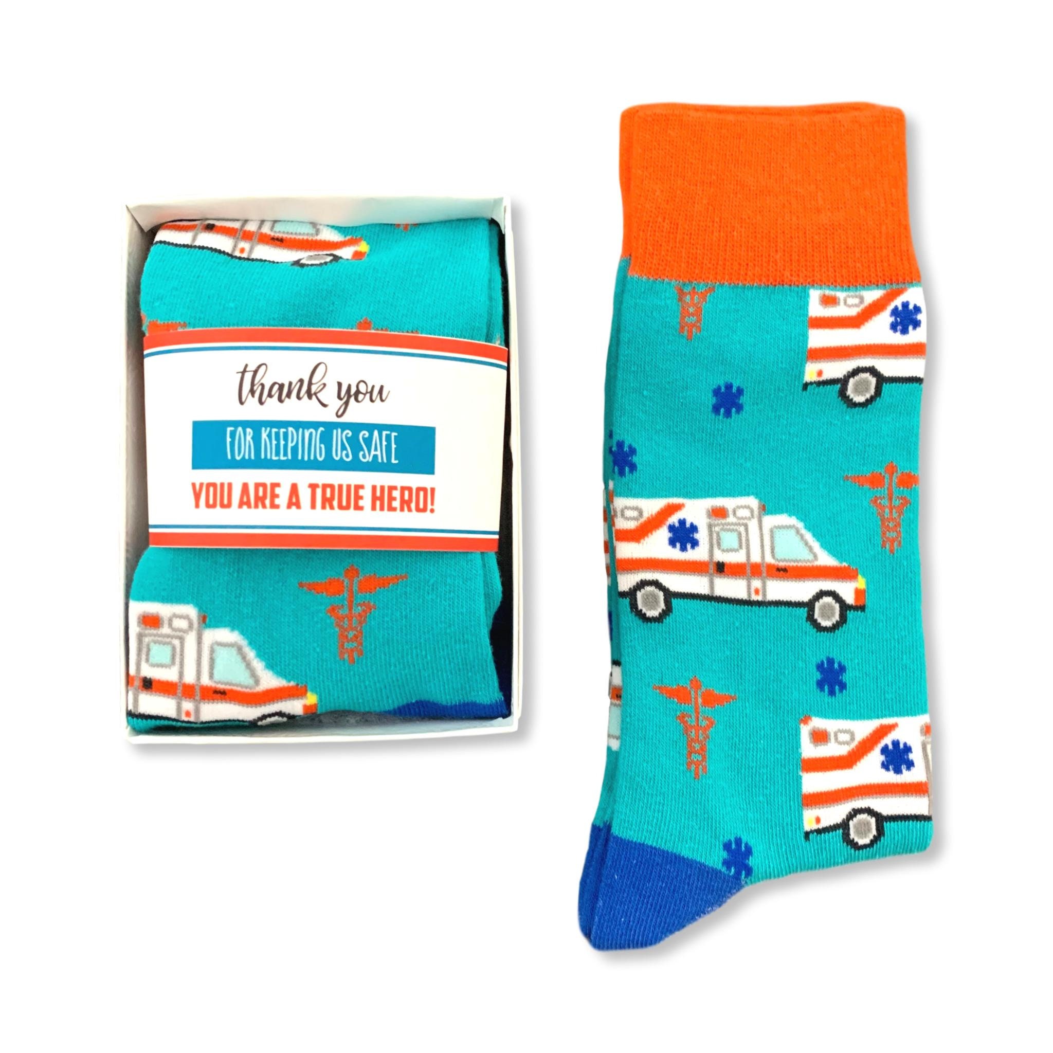 EMT Gifts EMT thank you Gifts EMT Ambulance Socks Medical Etsy