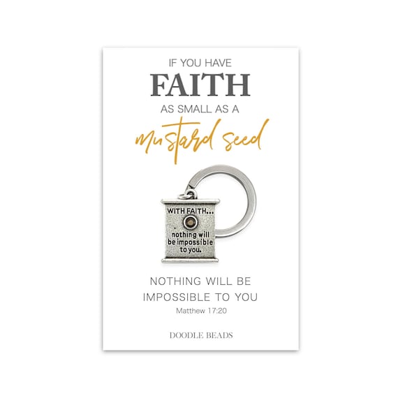 Faith Like Mustard Seed | Squishy Plushie Keychain Faith Like Mustard Seed | Squishy Plushie Keychain